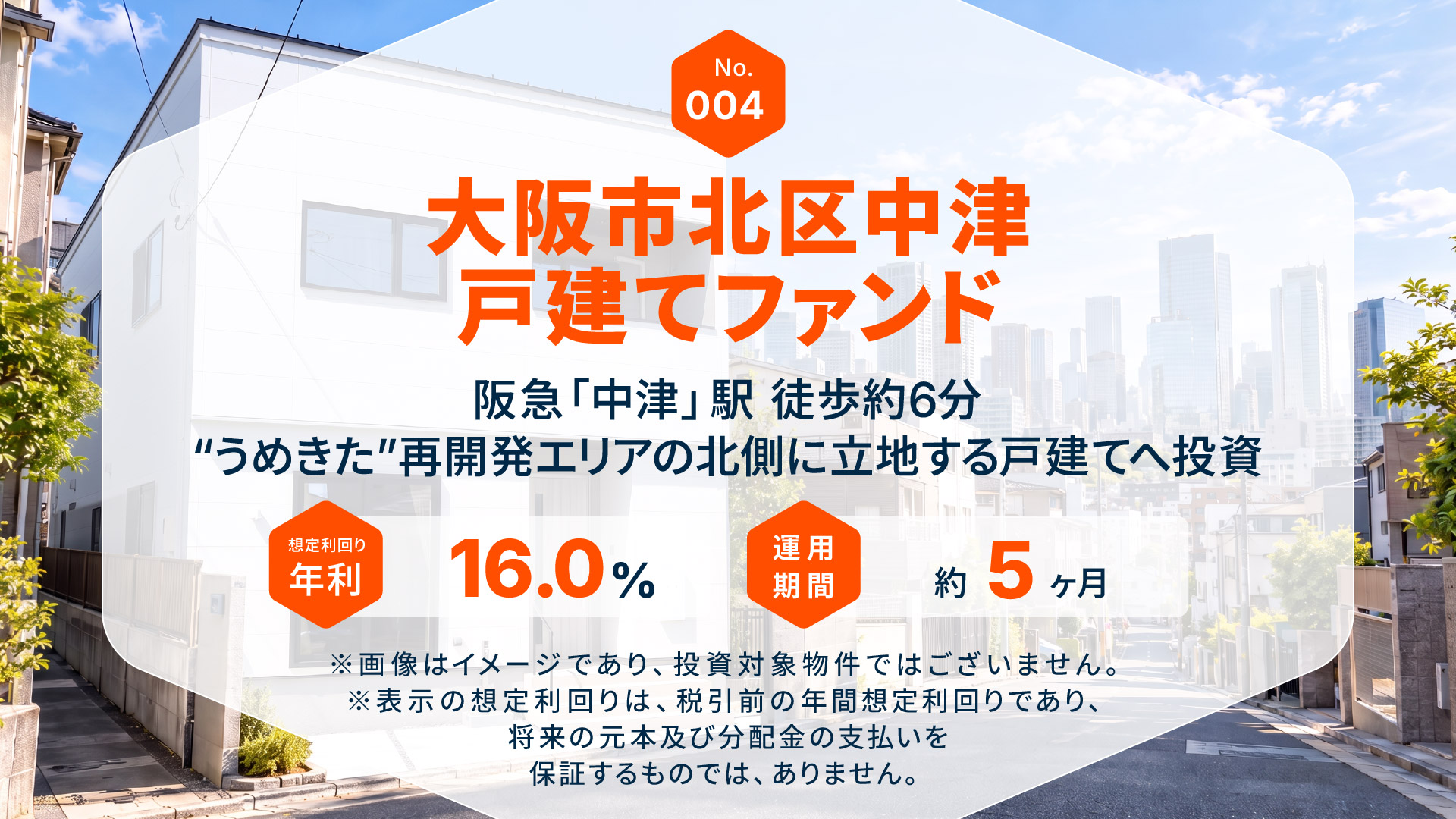 大阪市北区中津 戸建てファンド